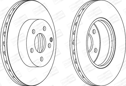 Champion 562627CH - Тормозной диск avtokuzovplus.com.ua