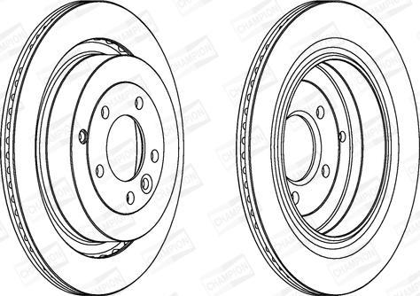 Champion 562657CH-1 - Гальмівний диск autocars.com.ua