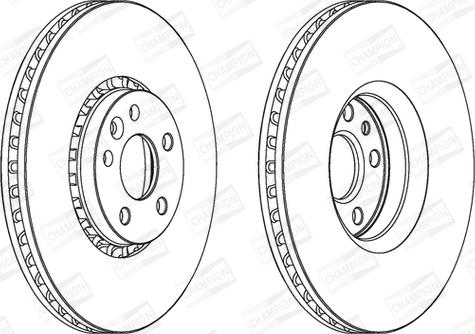 Champion 562672CH-1 - Гальмівний диск autocars.com.ua