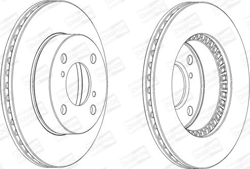 Champion 562674CH - Тормозной диск avtokuzovplus.com.ua