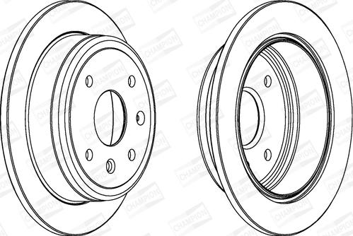 Champion 562740CH - Тормозной диск avtokuzovplus.com.ua