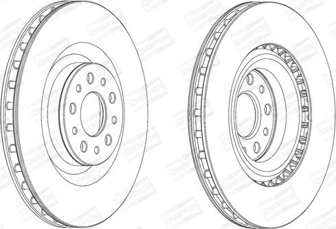 Champion 562760CH - Гальмівний диск autocars.com.ua