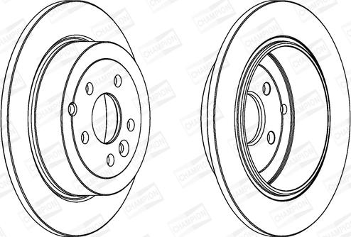 Champion 562765CH - Тормозной диск avtokuzovplus.com.ua