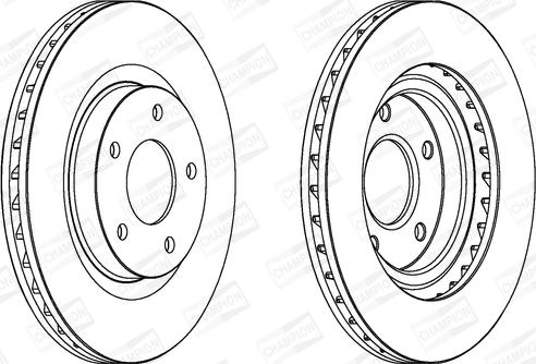 Champion 562790CH - Гальмівний диск autocars.com.ua
