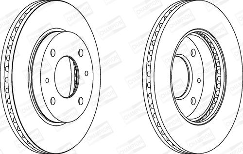 Champion 562806CH - Тормозной диск avtokuzovplus.com.ua