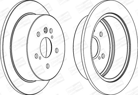Champion 562825CH - Тормозной диск autodnr.net