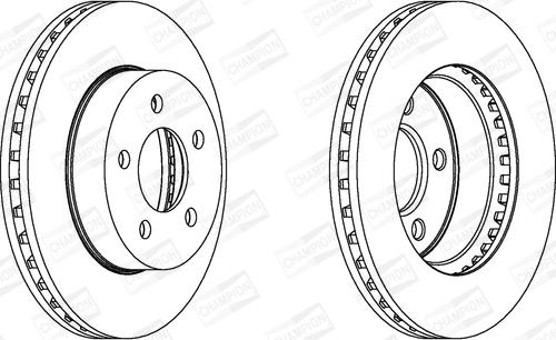 Champion 562856CH - Гальмівний диск autocars.com.ua