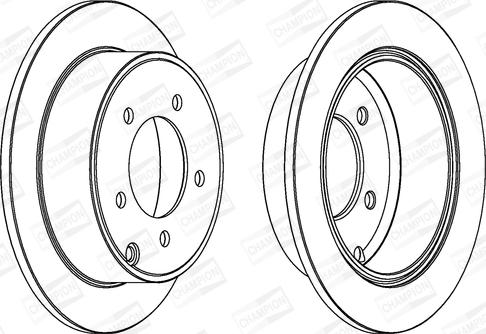 Champion 562857CH - Тормозной диск avtokuzovplus.com.ua