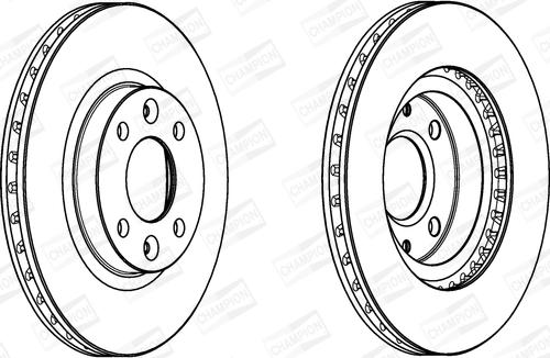 Champion 562960CH - Гальмівний диск autocars.com.ua