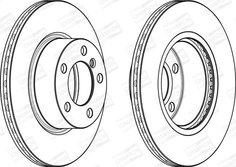 Champion 562976CH - Тормозной диск avtokuzovplus.com.ua