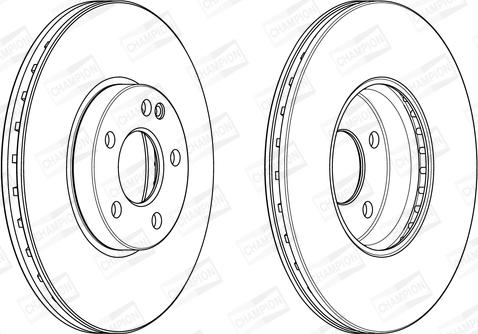 Champion 562989CH - Гальмівний диск autocars.com.ua