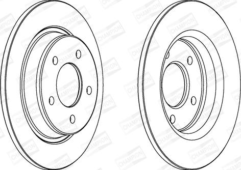 Champion 563043CH - Гальмівний диск autocars.com.ua
