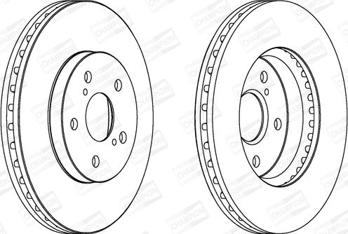 Champion 563047CH - Тормозной диск avtokuzovplus.com.ua