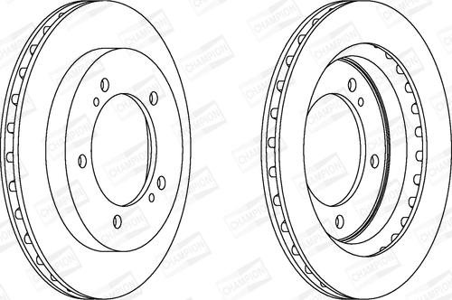 Champion 563049CH - Гальмівний диск autocars.com.ua