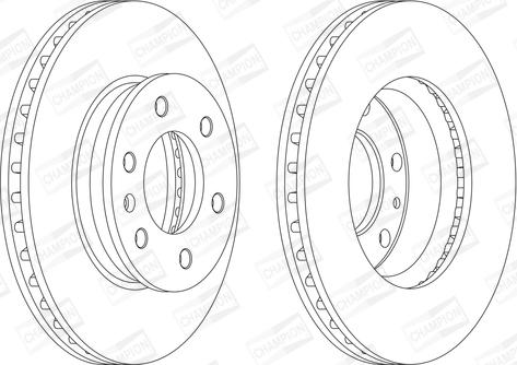 Champion 569136CH - Тормозной диск autodnr.net
