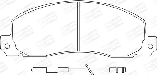 Champion 571306CH - Гальмівні колодки, дискові гальма autocars.com.ua