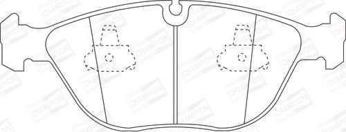 Champion 571872CH - Гальмівні колодки, дискові гальма autocars.com.ua