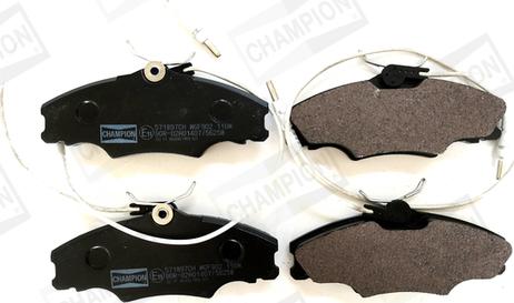 Champion 571897CH - Тормозные колодки, дисковые, комплект avtokuzovplus.com.ua