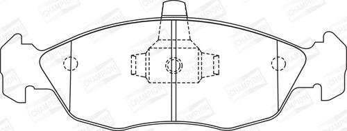 Champion 571902CH - Гальмівні колодки, дискові гальма autocars.com.ua