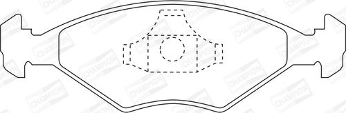 Champion 571917CH - Гальмівні колодки, дискові гальма autocars.com.ua