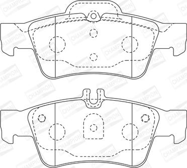 Champion 571989CH - Гальмівні колодки, дискові гальма autocars.com.ua