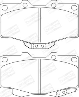 Champion 572140CH - Тормозные колодки, дисковые, комплект avtokuzovplus.com.ua