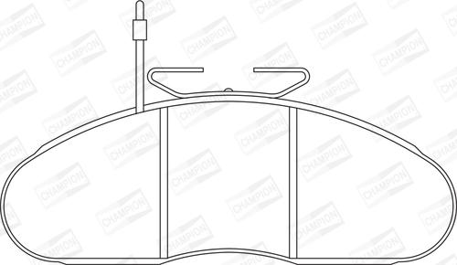 Champion 572374CH - Тормозные колодки, дисковые, комплект autodnr.net