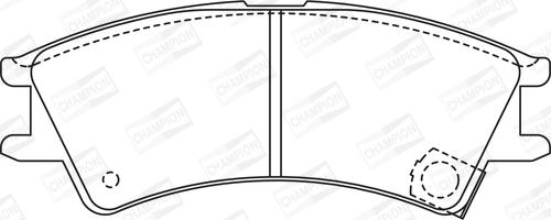 Champion 572401CH - Гальмівні колодки, дискові гальма autocars.com.ua