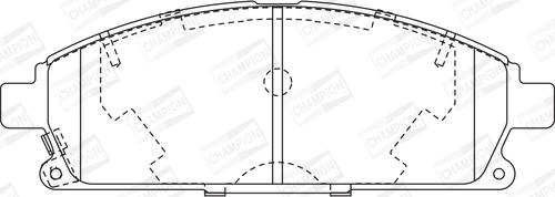 Champion 572466CH - Тормозные колодки, дисковые, комплект avtokuzovplus.com.ua