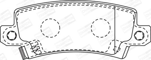 Champion 572492CH - Тормозные колодки, дисковые, комплект avtokuzovplus.com.ua