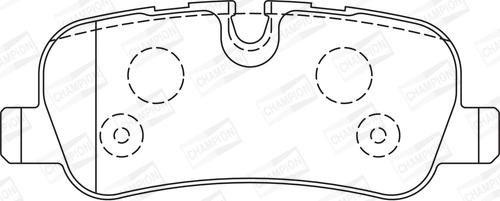 Champion 572522CH - Тормозные колодки, дисковые, комплект avtokuzovplus.com.ua