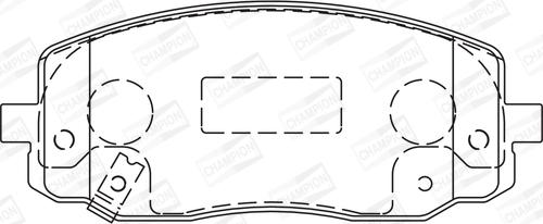 Champion 572526CH - Гальмівні колодки, дискові гальма autocars.com.ua