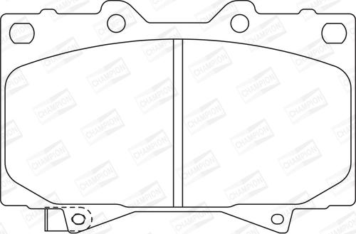 Champion 572528CH - Тормозные колодки, дисковые, комплект autodnr.net