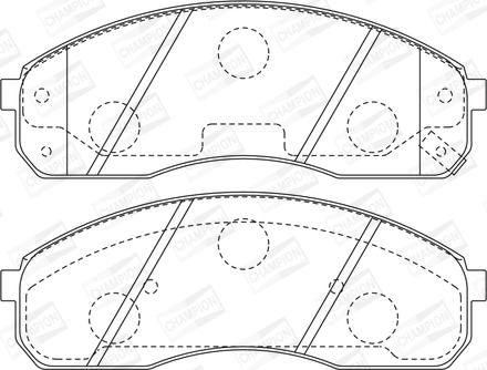 Champion 572532CH - Гальмівні колодки, дискові гальма autocars.com.ua