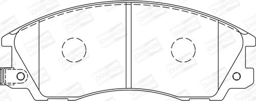 Champion 572540CH - Гальмівні колодки, дискові гальма autocars.com.ua