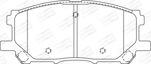 Champion 572562CH - Гальмівні колодки, дискові гальма autocars.com.ua