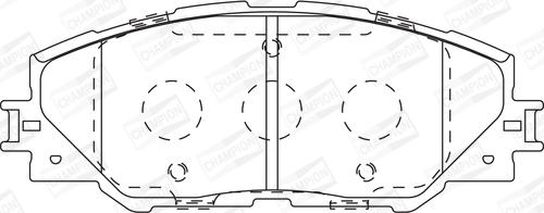 Champion 572569CH - Колодки тормозные дисковые передние TOYOTA Rav 4 III 572569CH CHAMPION autocars.com.ua