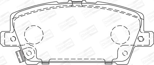 Champion 572579CH - Колодки тормозные дисковые передние Civic VII 06- 572579CH CHAMPION autocars.com.ua