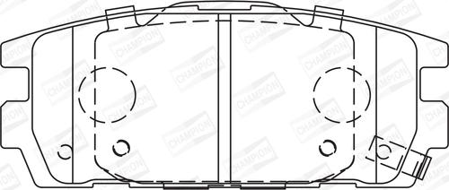 Champion 572581CH - Гальмівні колодки, дискові гальма autocars.com.ua