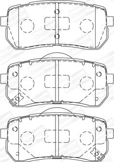 Champion 572596CH - Тормозные колодки, дисковые, комплект avtokuzovplus.com.ua
