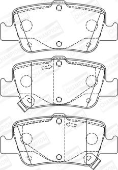 Champion 572601CH - Колодка торм. диск. TOYOTA AURIS. COROLLA задн. пр-во CHAMPION autocars.com.ua