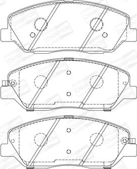 Champion 572607CH - Колодки тормозные дисковые передние Hyundai santa Fe 06- 572607CH CHAMPION autocars.com.ua