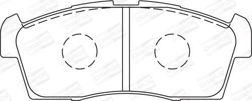 Champion 572611CH - Тормозные колодки, дисковые, комплект avtokuzovplus.com.ua