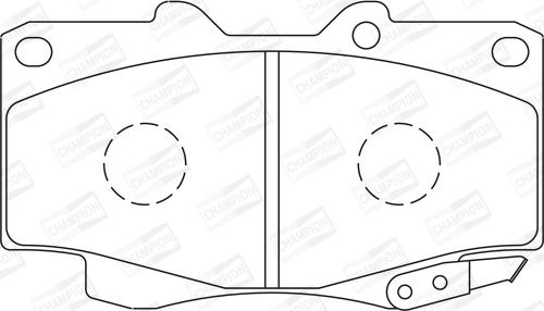 Champion 572625CH - Тормозные колодки, дисковые, комплект avtokuzovplus.com.ua