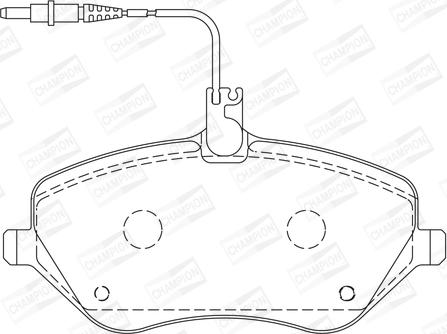 Champion 573131CH - Гальмівні колодки, дискові гальма autocars.com.ua