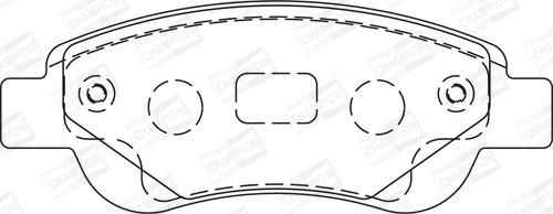 Champion 573135CH - Гальмівні колодки, дискові гальма autocars.com.ua