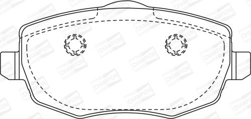 Champion 573144CH - Гальмівні колодки, дискові гальма autocars.com.ua