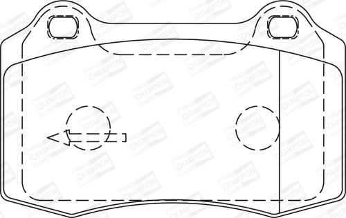 Champion 573149CH - Гальмівні колодки, дискові гальма autocars.com.ua