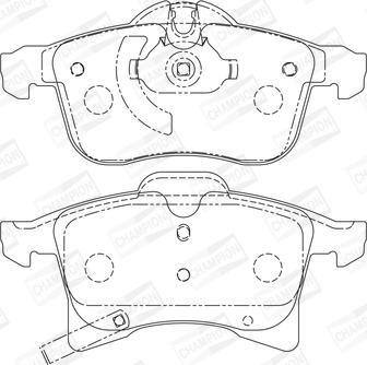 Champion 573153CH - Колодки тормозные дисковые передние OPEL Astra. Corsa B. Meriva 573153CH CHAMPION autocars.com.ua