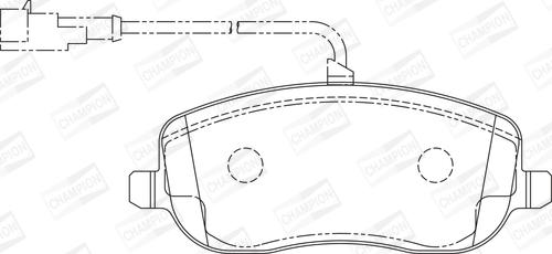 Champion 573217CH - Гальмівні колодки, дискові гальма autocars.com.ua